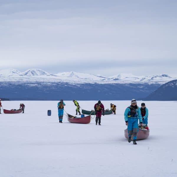 Canadian Outdoor Academy traveling on ice