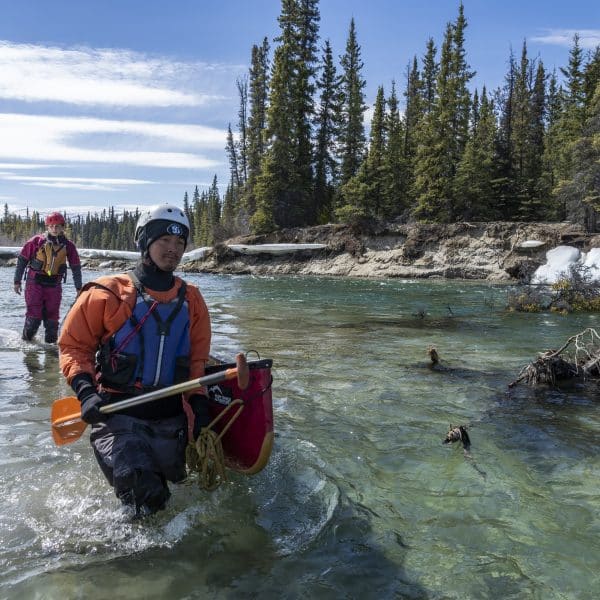 Canadian Outdoor Academy canoe course on clear waters