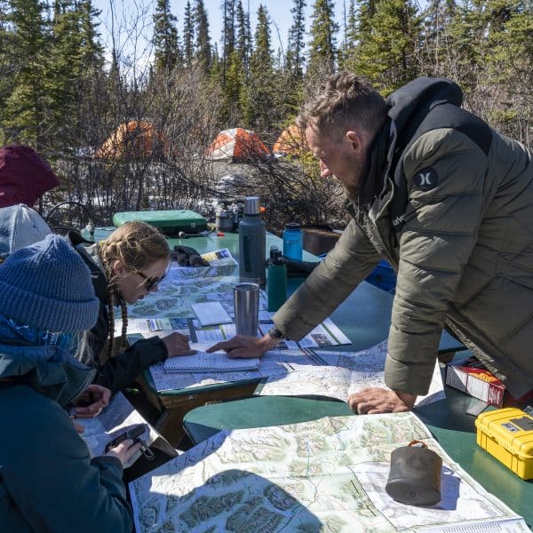 Canadian Outdoor Academy learning to use maps and gps